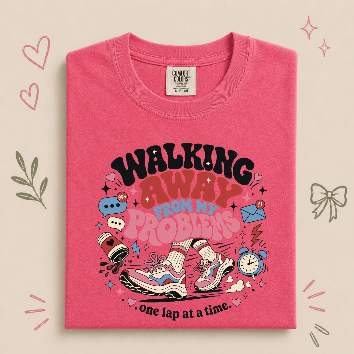 Walking Away From My Problems Retro Walking Club