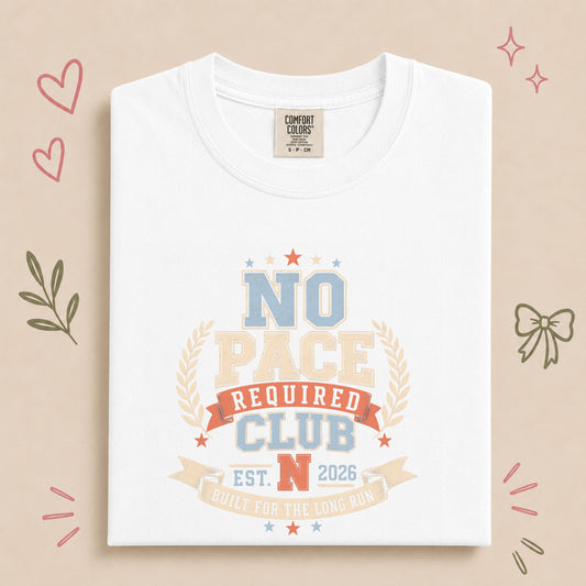 No Pace Required Club Retro Walking Design