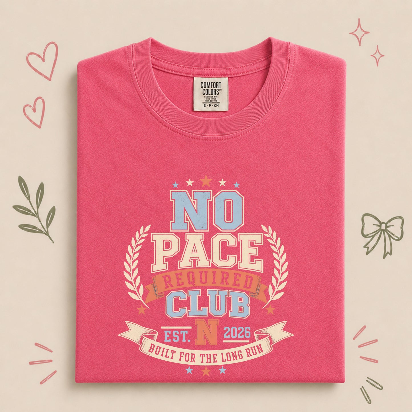No Pace Required Club Retro Walking Design