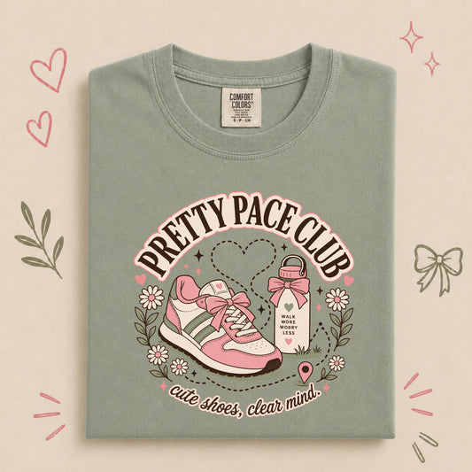 Pretty Pace Club Retro Walking Design – Cute Shoes, Clear Mind