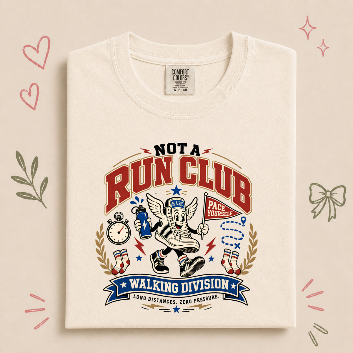 Retro Not a Run Club Walking Division - Pace Yourself