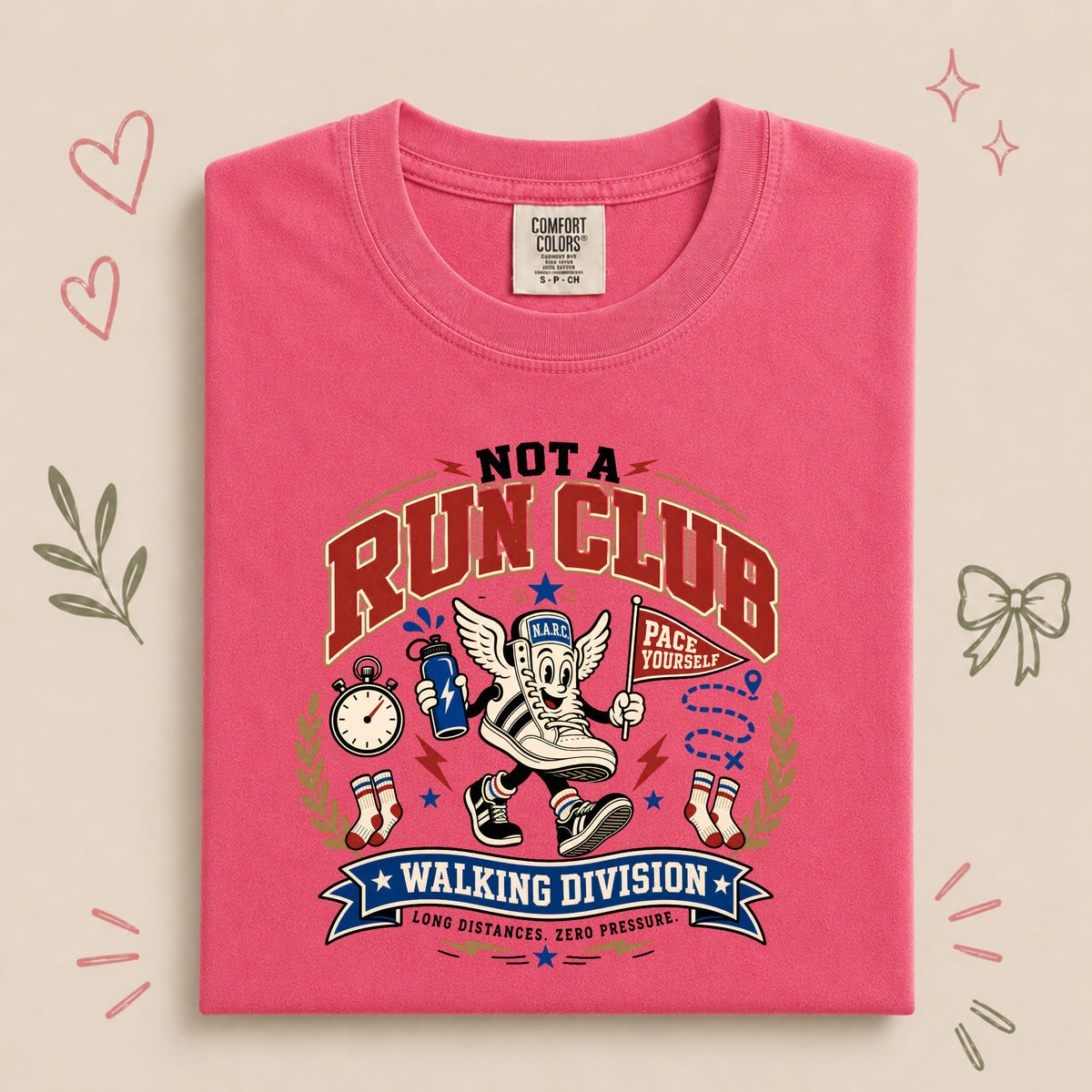 Retro Not a Run Club Walking Division - Pace Yourself