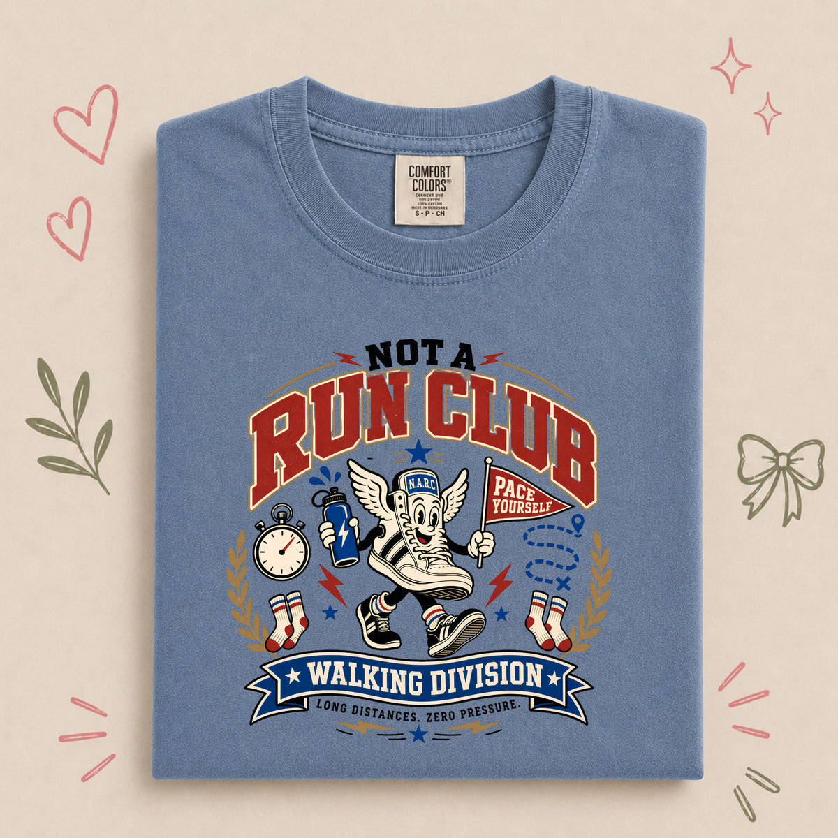 Retro Not a Run Club Walking Division - Pace Yourself