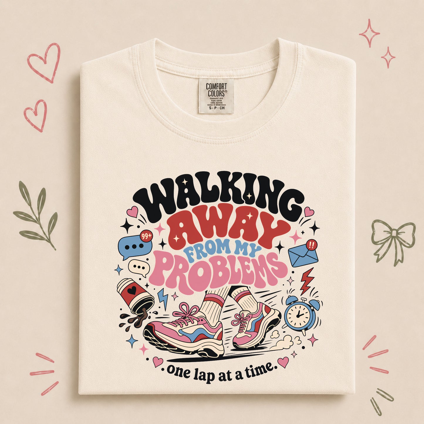 Walking Away From My Problems Retro Walking Club