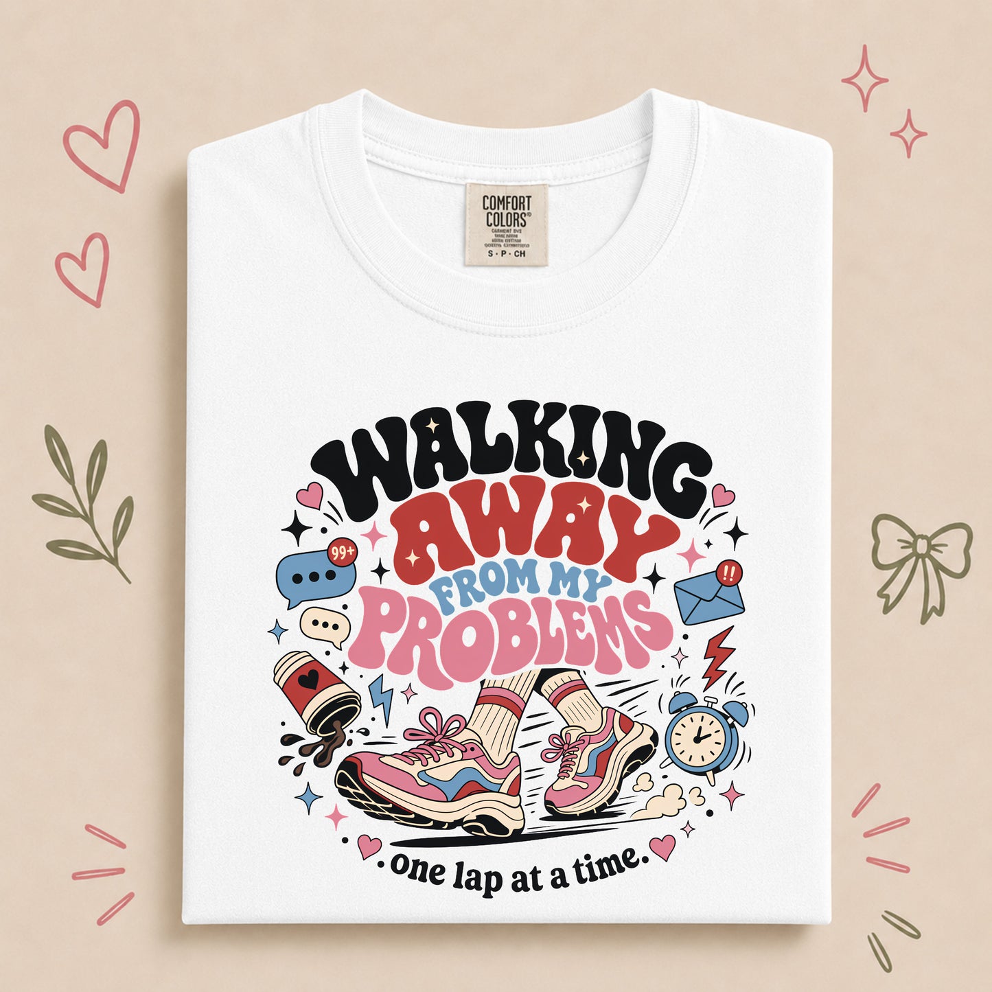 Walking Away From My Problems Retro Walking Club