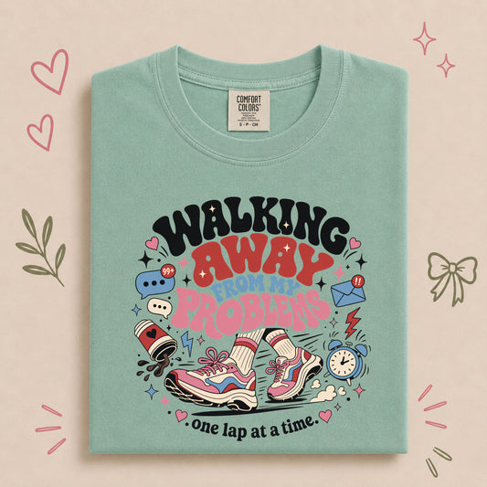 Walking Away From My Problems Retro Walking Club