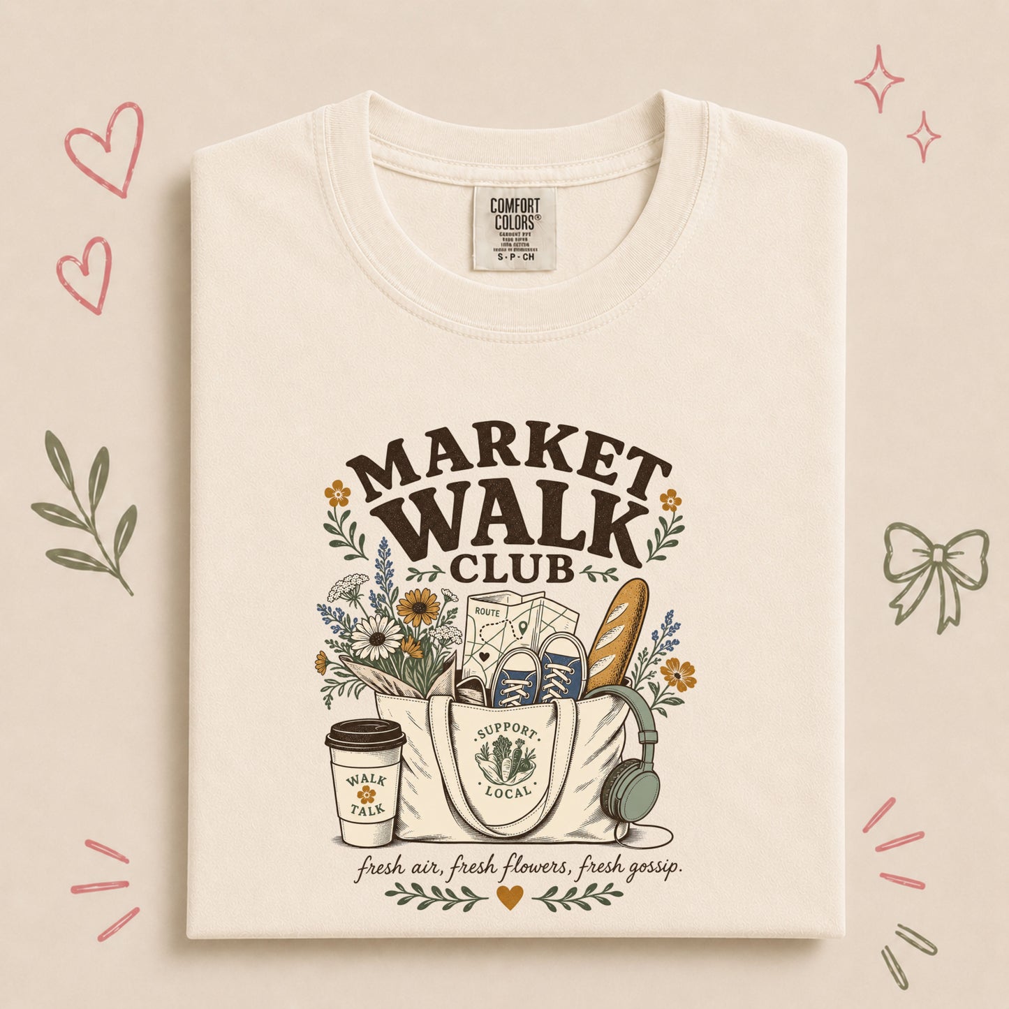Market Walk Club Retro Farmers Market Walking