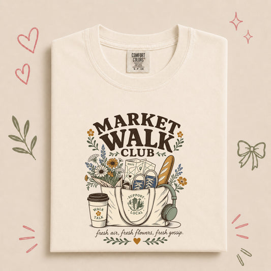 Market Walk Club Retro Farmers Market Walking