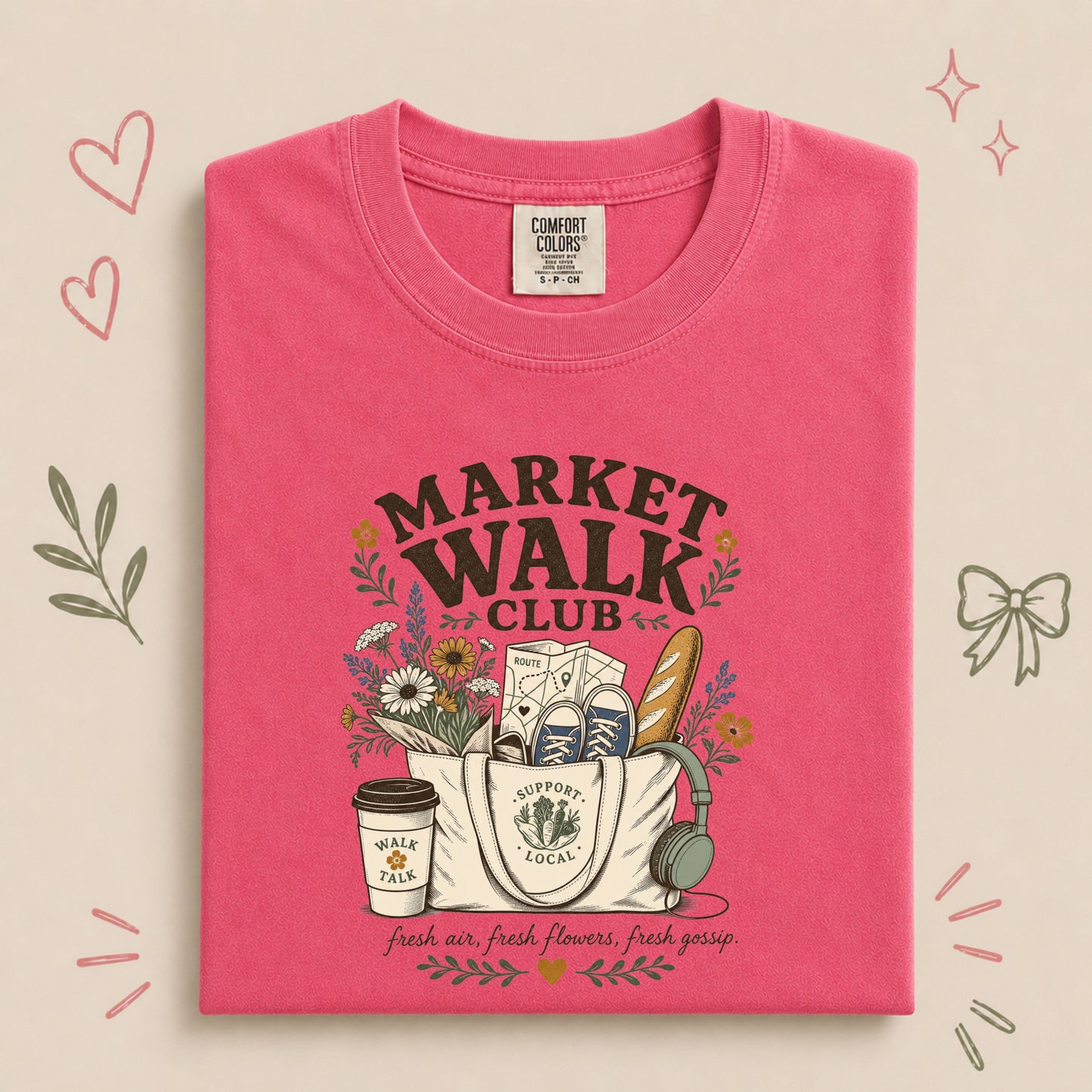 Market Walk Club Retro Farmers Market Walking