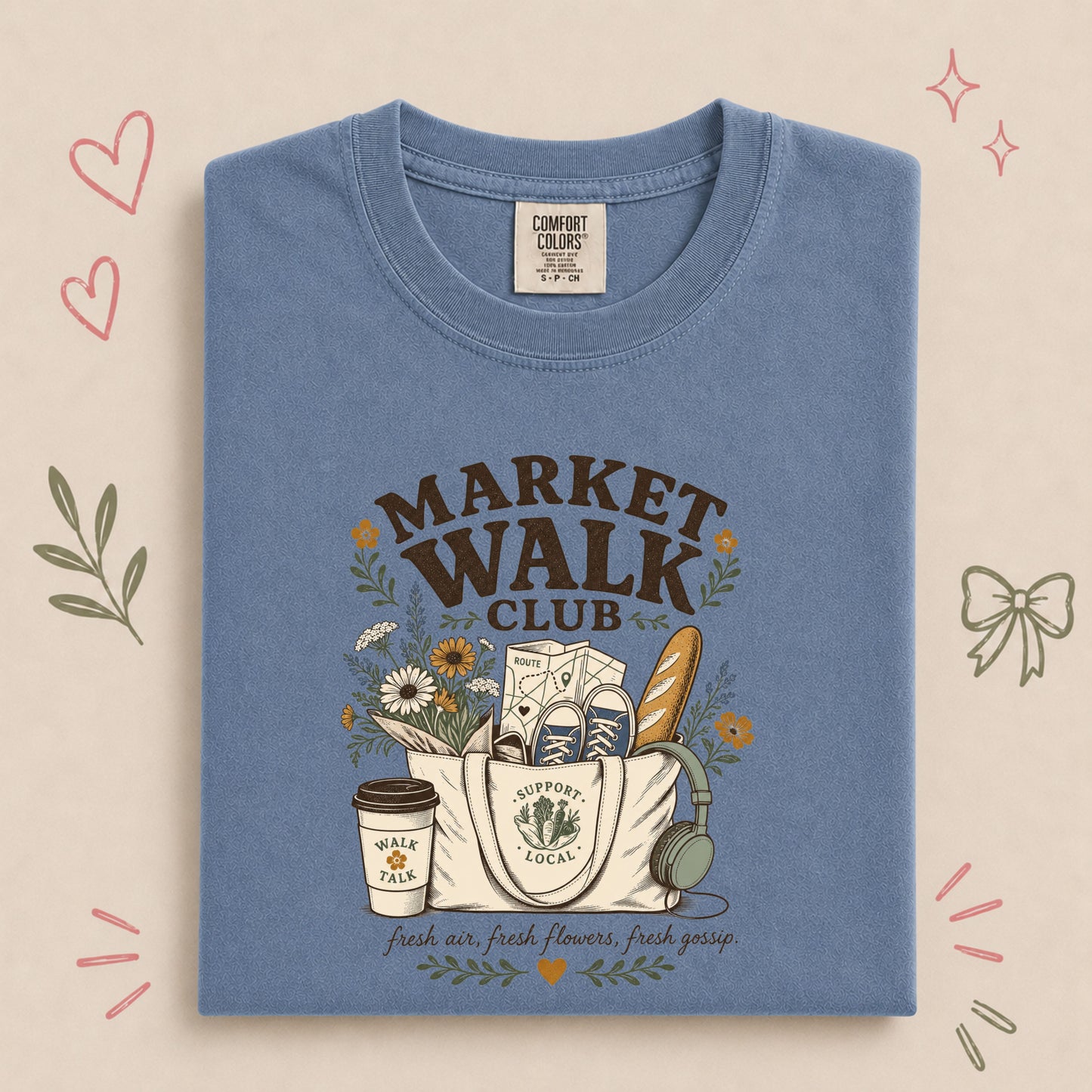 Market Walk Club Retro Farmers Market Walking