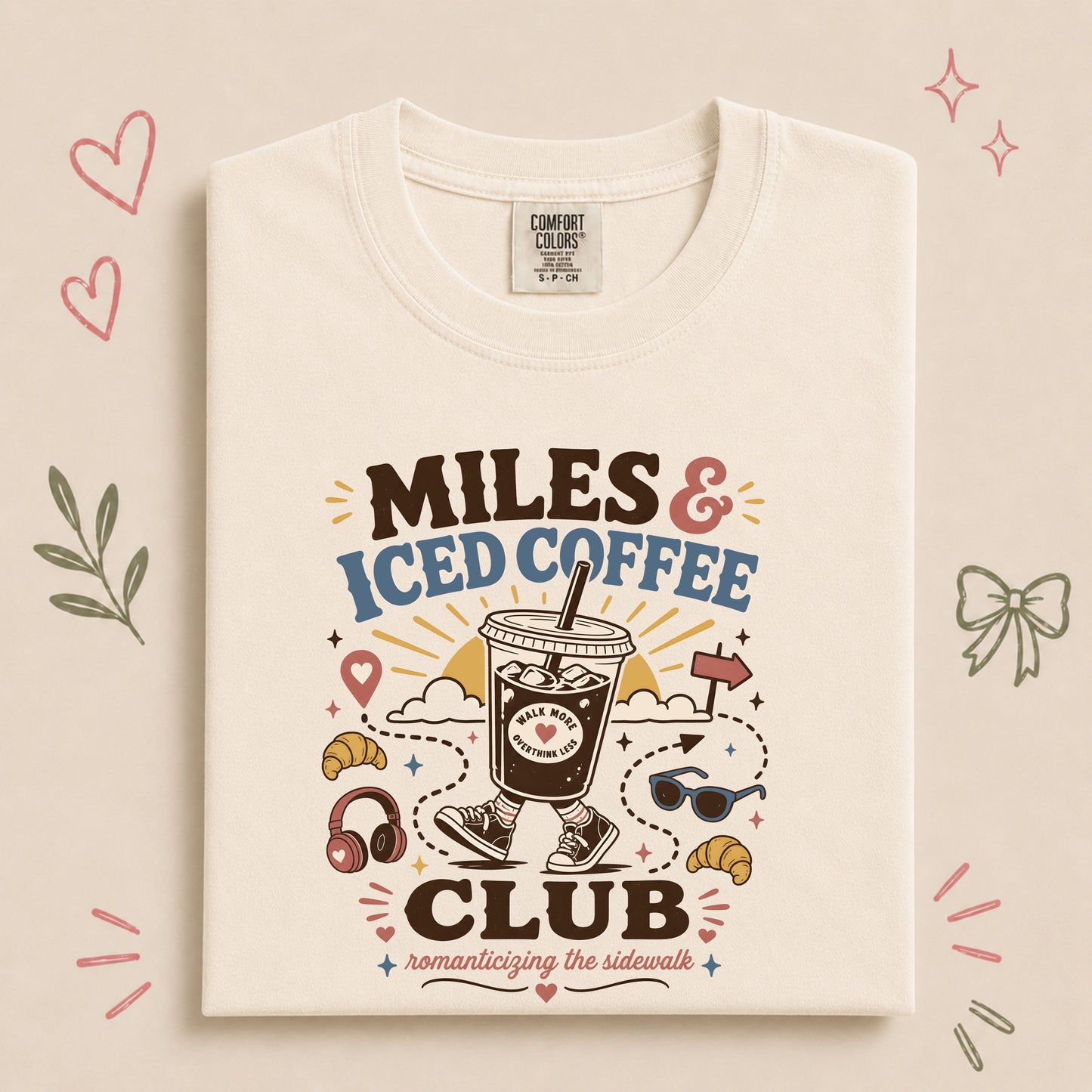 Miles & Iced Coffee Club Walking Tee