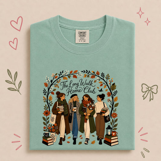 The Long Walk Home Club Vintage Autumn Walking Design