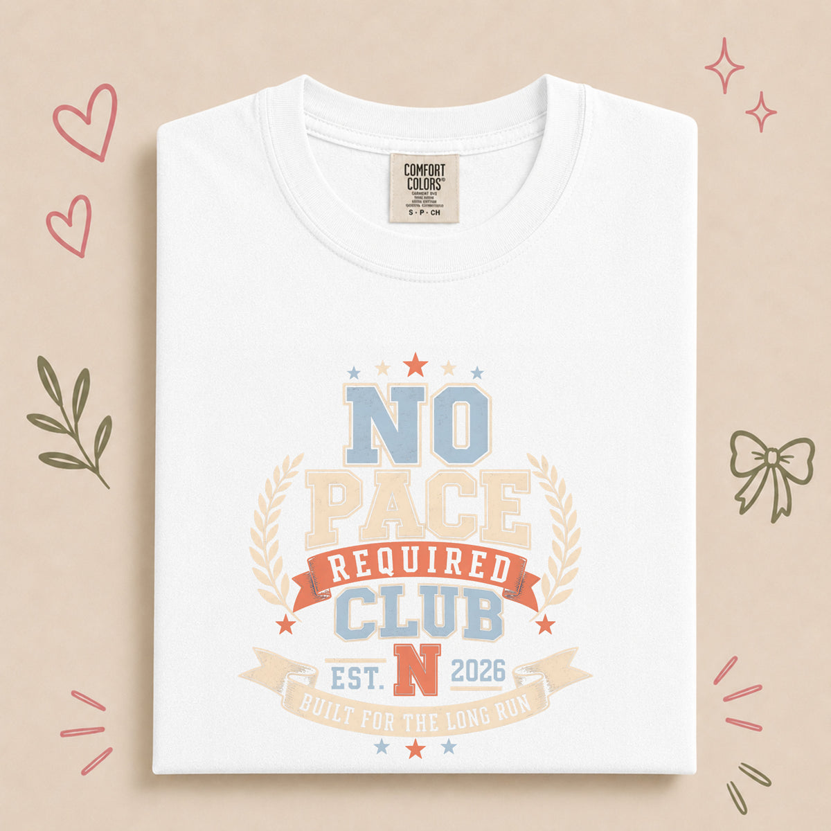 No Pace Required Club Retro Walking Design