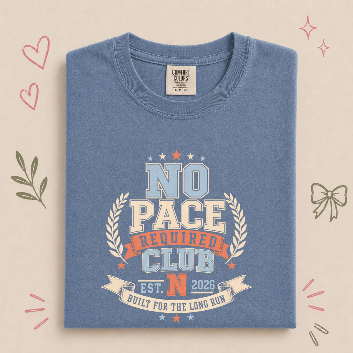 No Pace Required Club Retro Walking Design