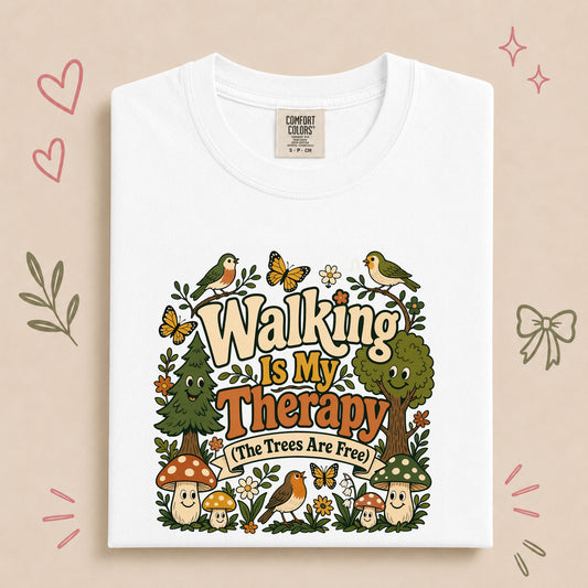 Walking Is My Therapy Retro Nature Walking Design